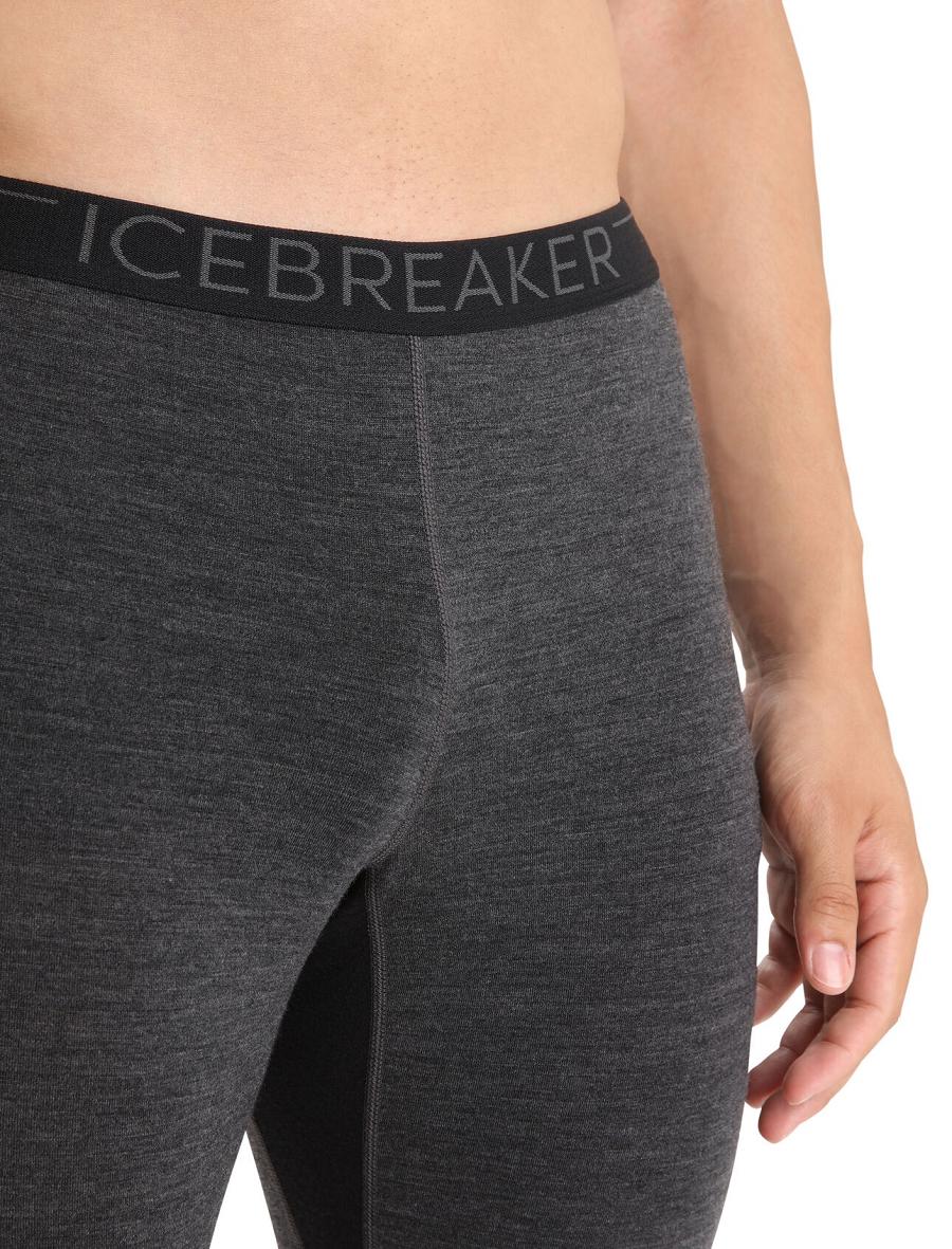 Icebreaker BodyfitZone™ Merino 260 Zone Thermal Miesten Leggingsit Mustat | FI 1138CTVE